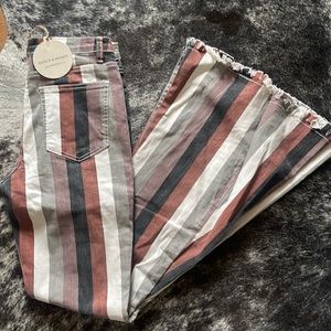 Womens size medium striped bell bottoms